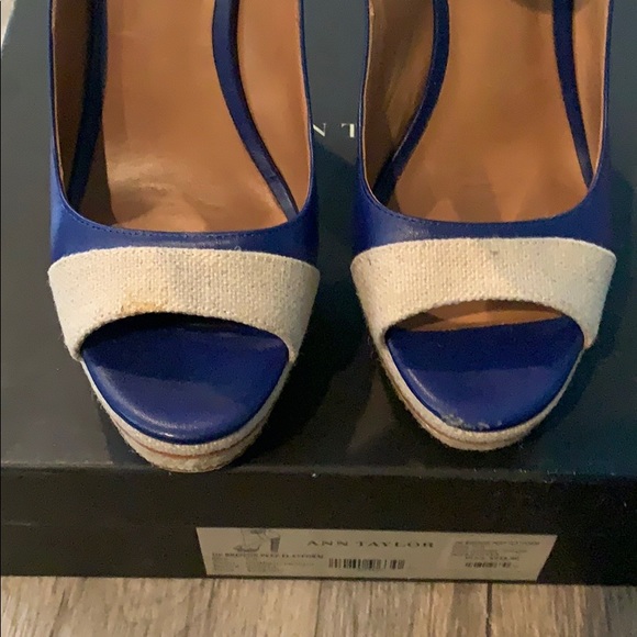 Ann Taylor Briston peep platform, sz 7.5 - Picture 11 of 13